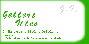 gellert illes business card